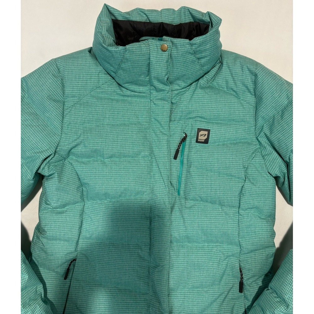 Orage Puffer Ski Jacket Feather Down Fill  Prime 20  Women's Medium Aqua No Hood - Picture 4 of 16